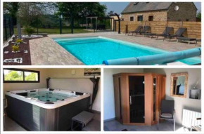 La Miltière, maison avec piscine, spa et sauna